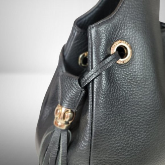 Jimmy Choo Tote Bag in Black Calfskin Lather with Gold Accessories - Picture 10 of 16